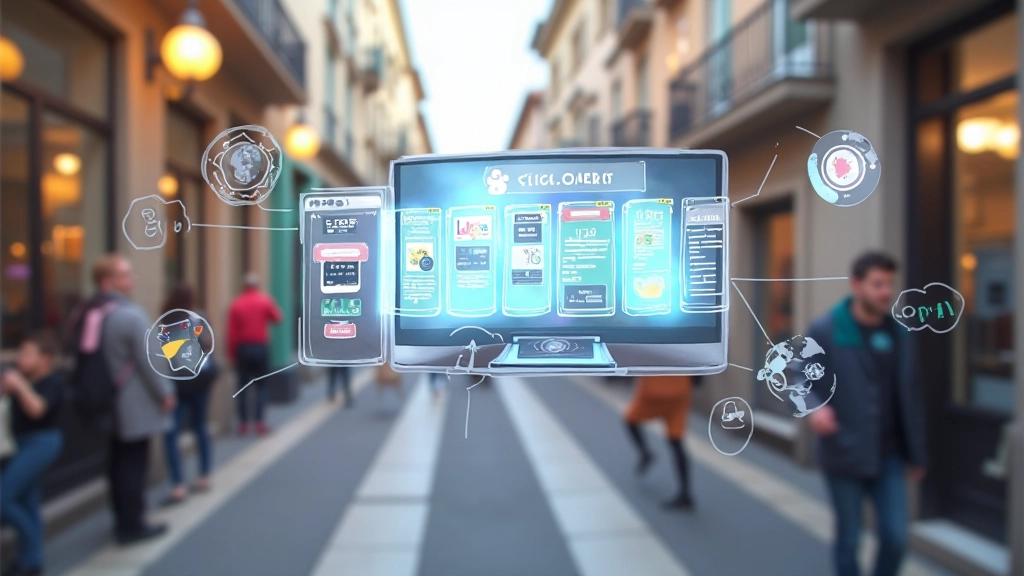 Visualização de scroll trigger com elementos de página animando conforme o utilizador faz scroll